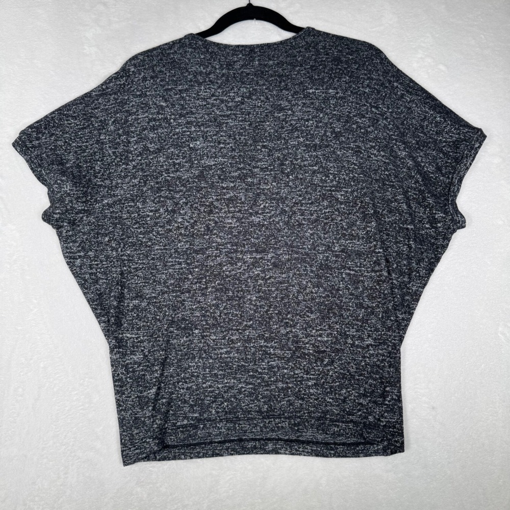 Quince Lounge Tee Women XS Charcoal Brushed Dolman Short Sleeve DKBIZ01 Relaxed - Picture 3 of 8